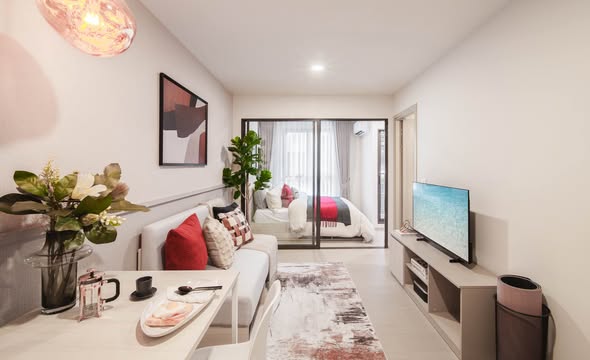 living room of กู้ดเดย์ สุขุมวิท 93 Good Day Sukhumvit 93
