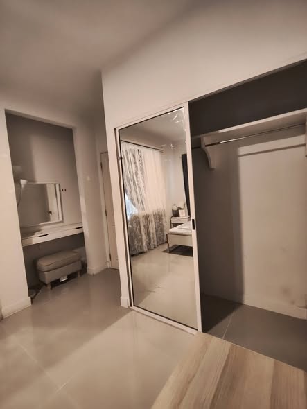 room interior and bathroom of A Space ME Sukhumvit 77