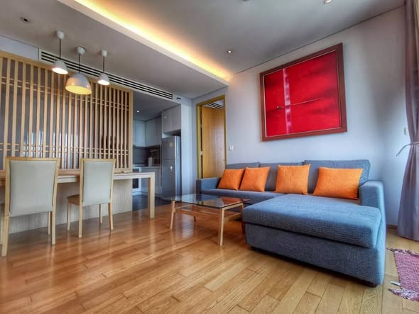 living room of AEQUA Residence Sukhumvit 49 dad no3