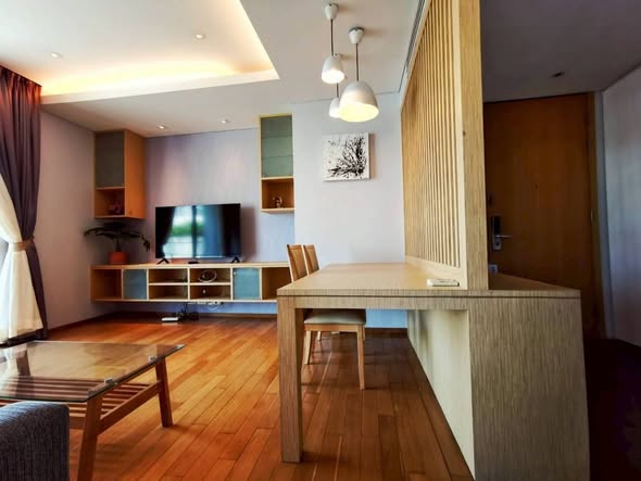 living room of AEQUA Residence Sukhumvit 49 dad no3