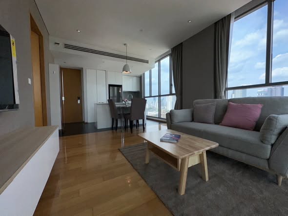 living room of AEQUA Residence Sukhumvit 49 dad no3