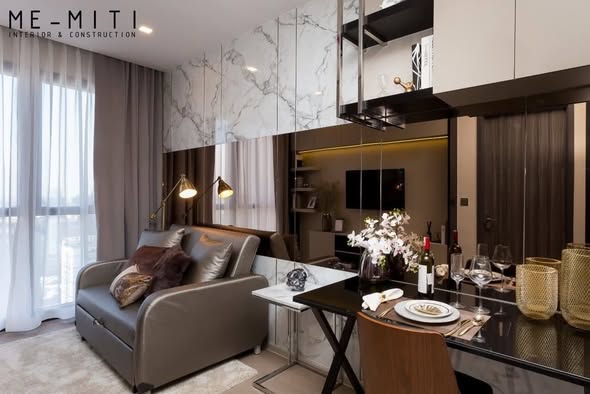 bedroom and living room of agent post