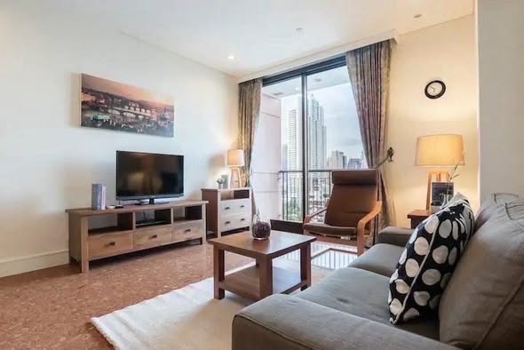 living room and bedroom of Aguston Sukhumvit 22