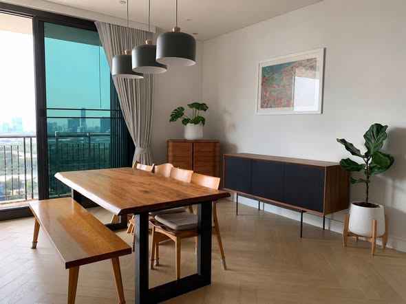 living room and room interior of Aguston Sukhumvit 22