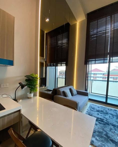 living room of Altitude Unicorn Sathorn