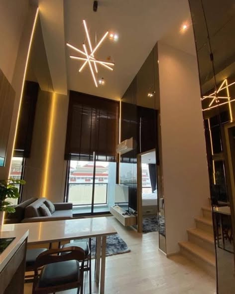 living room of Altitude Unicorn Sathorn