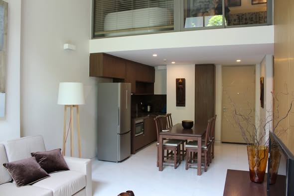living room and room interior of Altitude Unicorn Sathorn