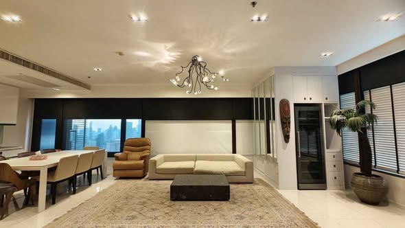 living room and room interior of Amanta Lumphini
