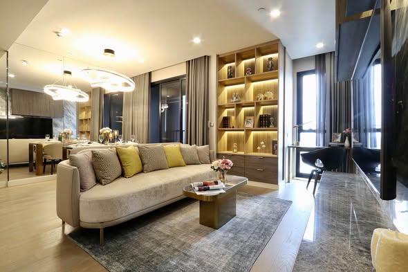 bedroom and living room of Ashton Asoke