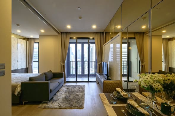 bedroom and living room and room interior of Ashton Asoke
