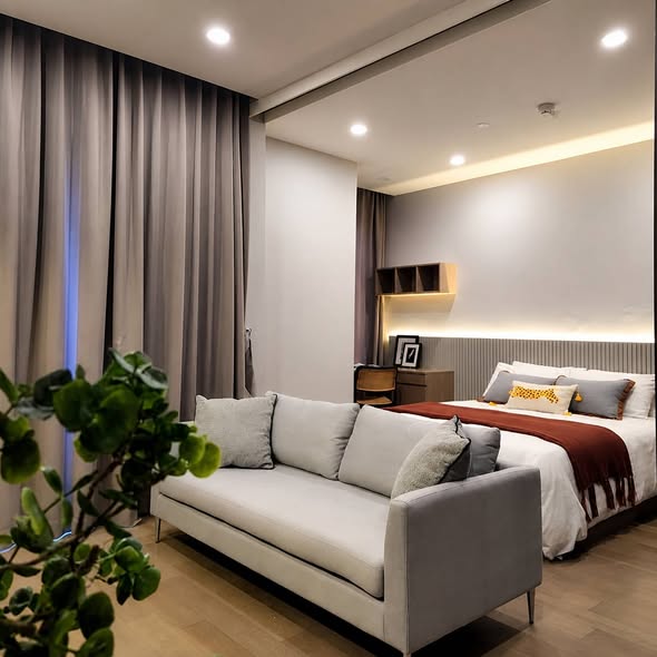 living room and bedroom and room interior of Ashton Asoke
