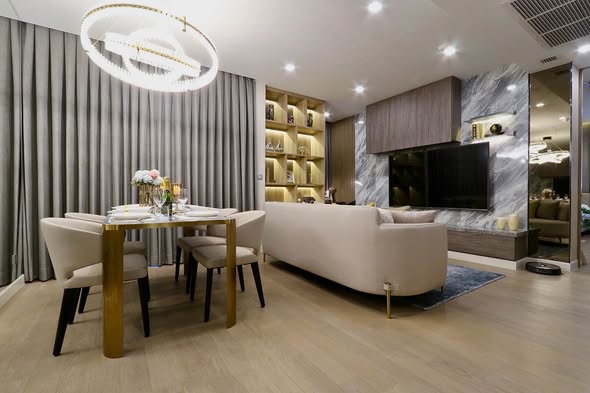 living room and room interior of Ashton Asoke