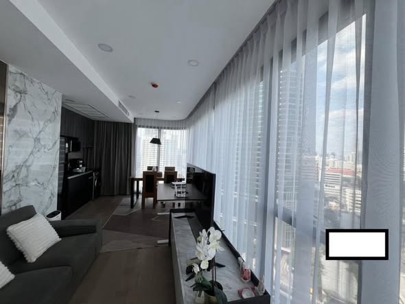 living room and room interior of Ashton Chula-Silom