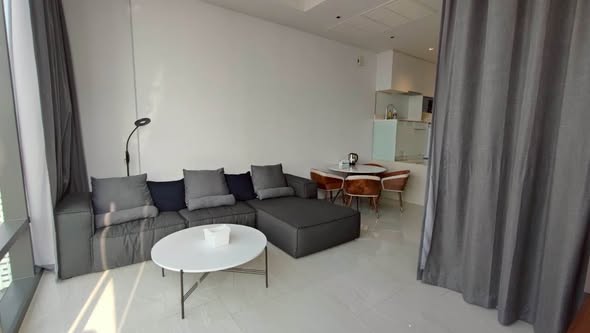 bedroom and living room of Ashton Silom