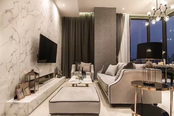 bedroom and living room of Ashton Silom