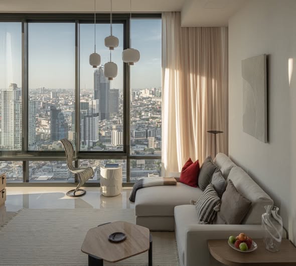 living room of Ashton Silom