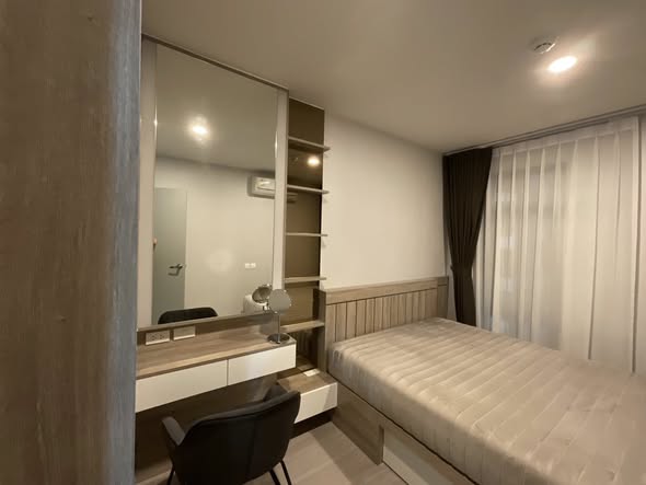 bedroom and bathroom of Aspire Asoke-Ratchada