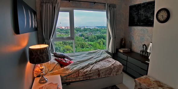bedroom of Aspire Erawan Tower B