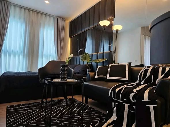 bedroom and living room of Aspire Ratchayothin