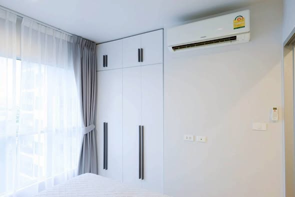 bedroom and room interior of Aspire Sathon-Taksin (Timber Zone)