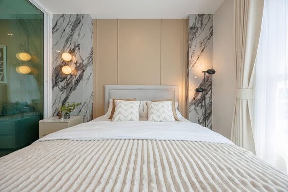 bedroom of Aspire Srinagarindra แอสปาย ศรีนครินทร์