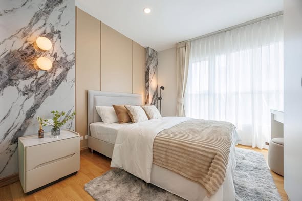 bedroom of Aspire Srinagarindra แอสปาย ศรีนครินทร์