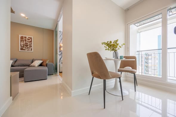 living room of Aspire Srinagarindra แอสปาย ศรีนครินทร์