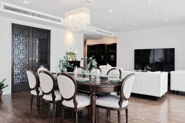 living room and room interior of Athenee Residence
