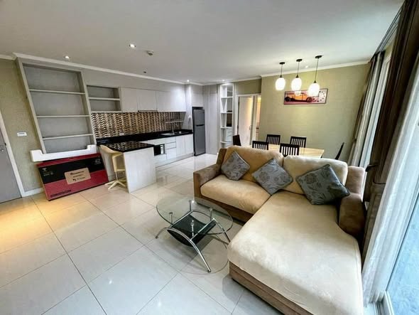 living room and bedroom of Atlantis Condo Resort Pattaya