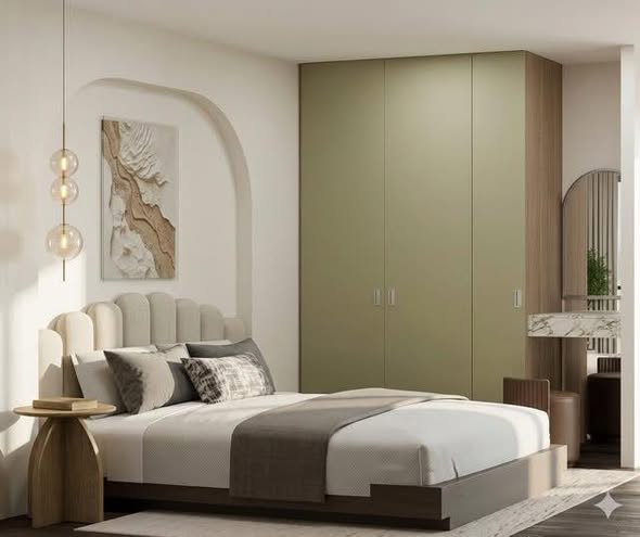 bedroom of Atmoz รัชดา-ห้วยขวาง คอนโด