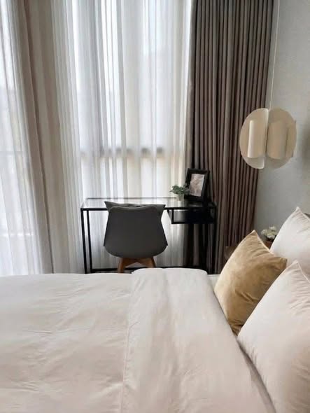 bedroom of Atmoz รัชดา-ห้วยขวาง คอนโด