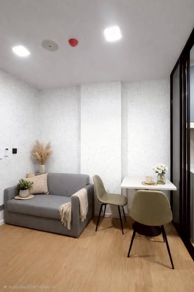 living room and bathroom of Atmoz Kanaal Rangsit