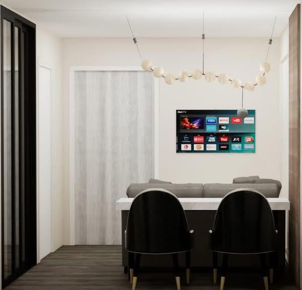 living room and room interior of Atmoz รัชดา-ห้วยขวาง คอนโด