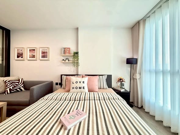 bedroom of Atmoz Palacio Ladprao Wanghin | แอทโมซ พาลาซิโอ ลาดพร้าว วังหิน