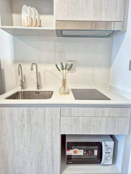 bathroom and kitchen of Atmoz Tropicana Bangna