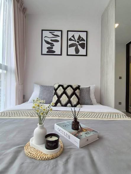 living room and bedroom of Atmoz Tropicana Bangna