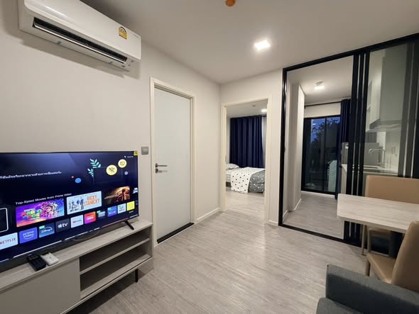living room and bedroom of Atmoz Tropicana Bangna