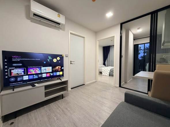 living room and bedroom of Atmoz Tropicana Bangna
