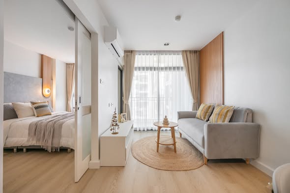 bedroom of Baan Navatara Condominium