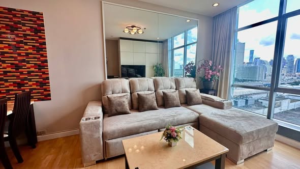 living room of Baan Sathorn Chao Phraya