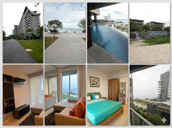 bedroom of Baan Thew Talay Aquamarine : บ้านทิวทะเล อความารีน