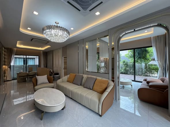 living room and bedroom of Bangkok Boulevard Ramintra-Serithai 2