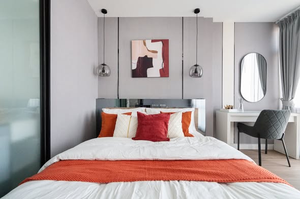 bedroom of Bangkok Horizon Sathon