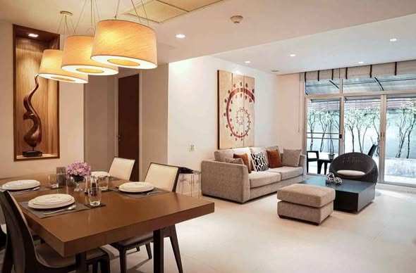 living room and room interior of Bangkok Residential