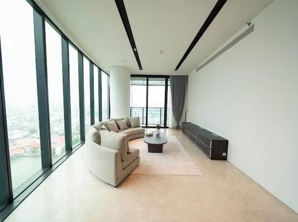 living room of Banyan Tree Residences Riverside Bangkok บันยัน ทรี เรสซิเดนซ์ ริเวอร์ไซด์ กรุงเทพ