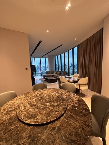 living room and room interior of Banyan Tree Residences Riverside Bangkok บันยัน ทรี เรสซิเดนซ์ ริเวอร์ไซด์ กรุงเทพ