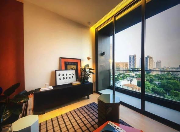 bedroom and living room of BEATNIQ