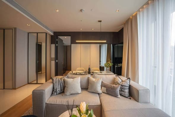living room and bedroom of BEATNIQ