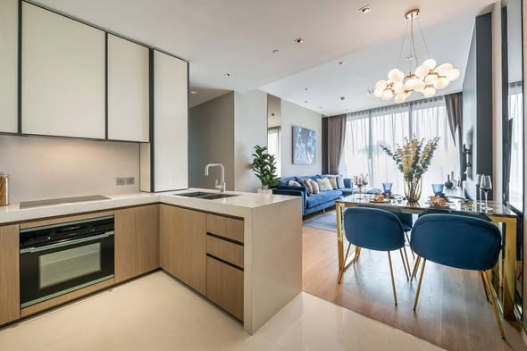 living room and kitchen of BEATNIQ