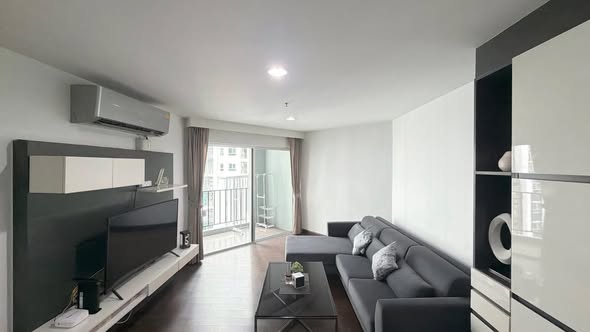 living room and bedroom of Belle Grand Rama 9